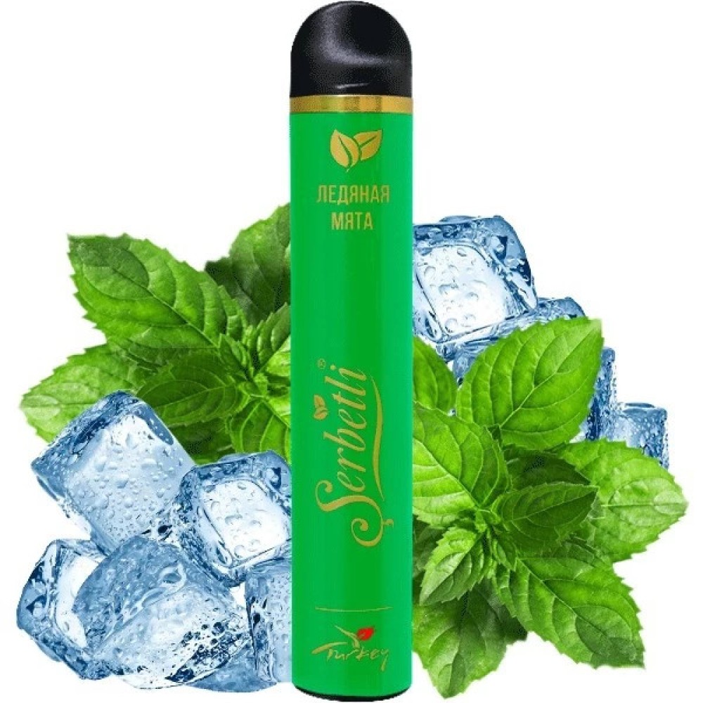 Jednorazowy papieros elektroniczny Serbetli Ice Mint (Ice Mint) (1200 zaciągnięć)