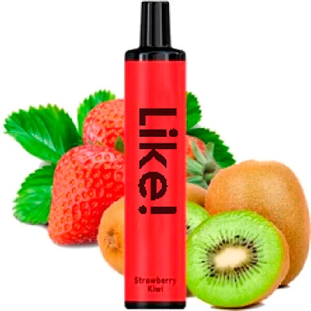 Jednorazowy papieros elektroniczny jak! Strawberry Kiwi (Strawberry Kiwi) (1500 zaciągnięć)