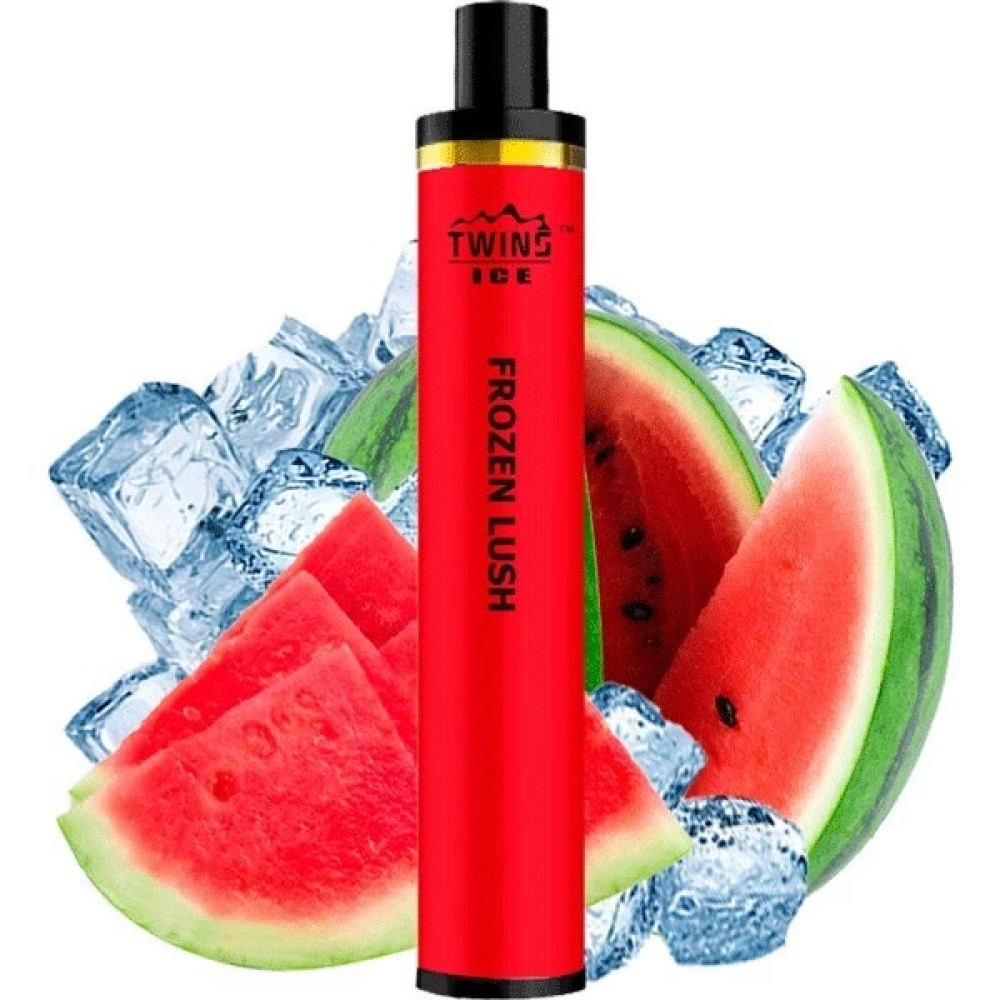Jednorazowy papieros elektroniczny Twins Ice Frozen Lush (Frozen Lush) (1500 zaciągnięć)