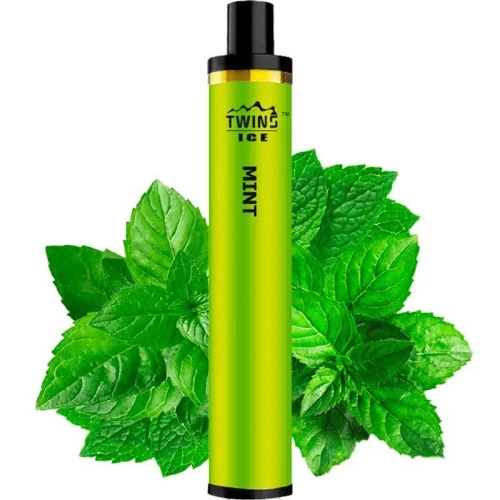 Jednorazowy papieros elektroniczny Twins Ice Mint (1500 zaciągnięć)