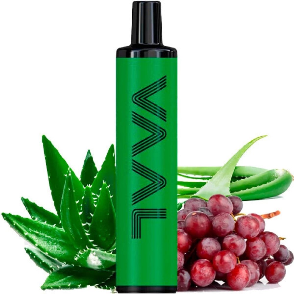 Jednorazowy papieros elektroniczny VAAL Aloe Grape (2500M zaciągnięć)