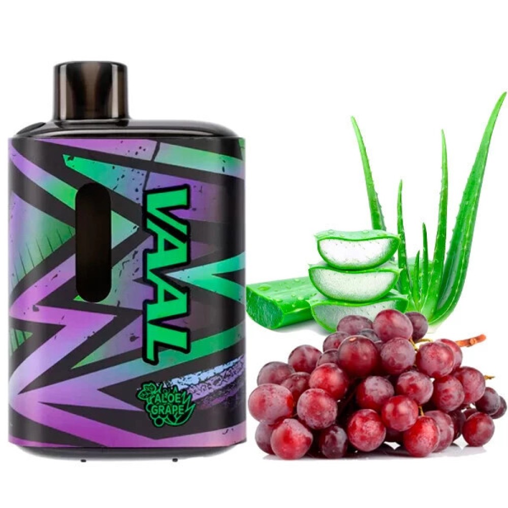 Jednorazowy papieros elektroniczny VAAL Aloe Grape (E5000 Puffs)