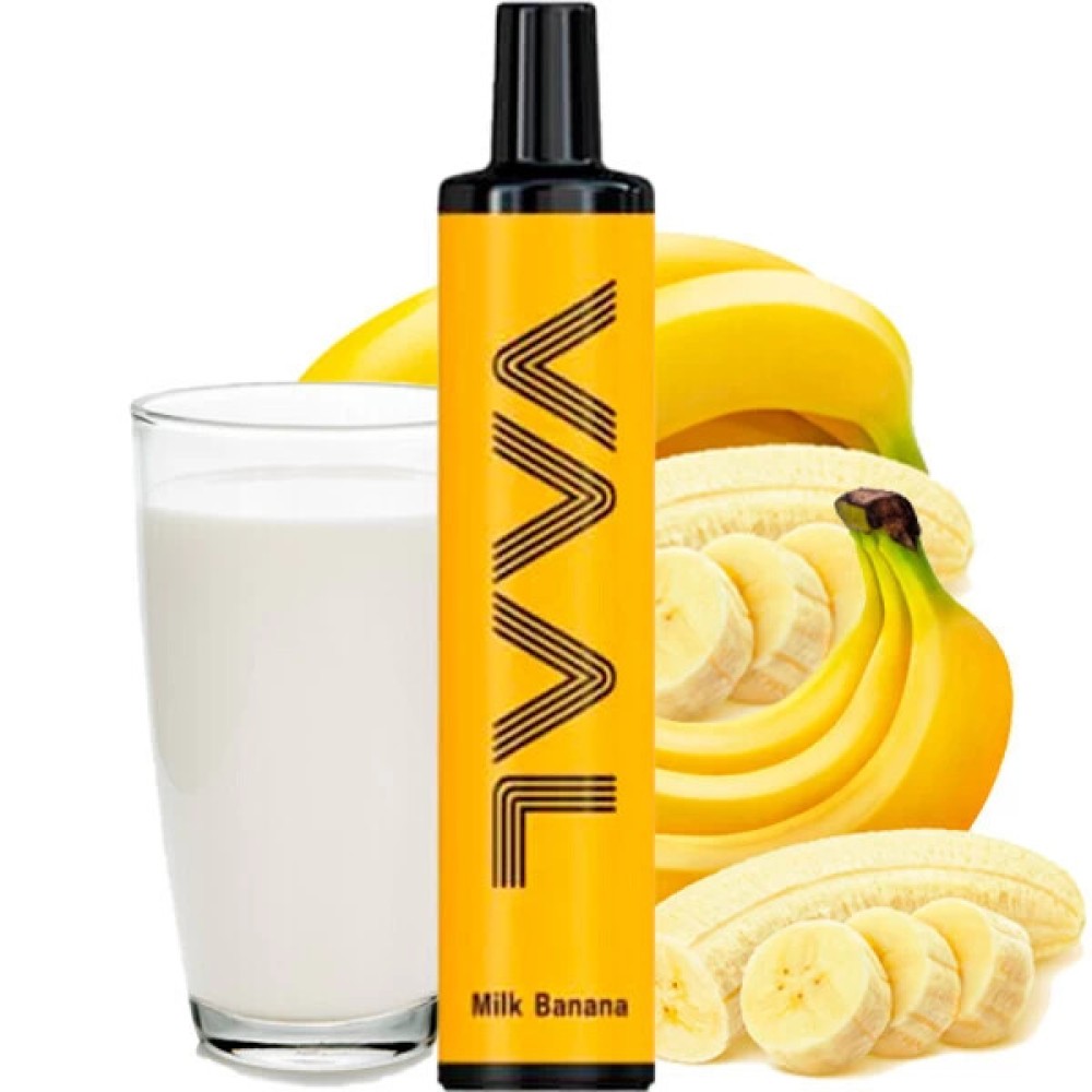 Jednorazowy papieros elektroniczny VAAL Milk Banana (1500 zaciągnięć)