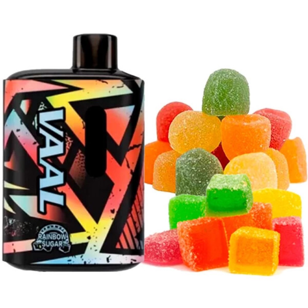 Jednorazowy papieros elektroniczny VAAL Rainbow Sugar (Rainbow Sugar) (E5000 Puffs)