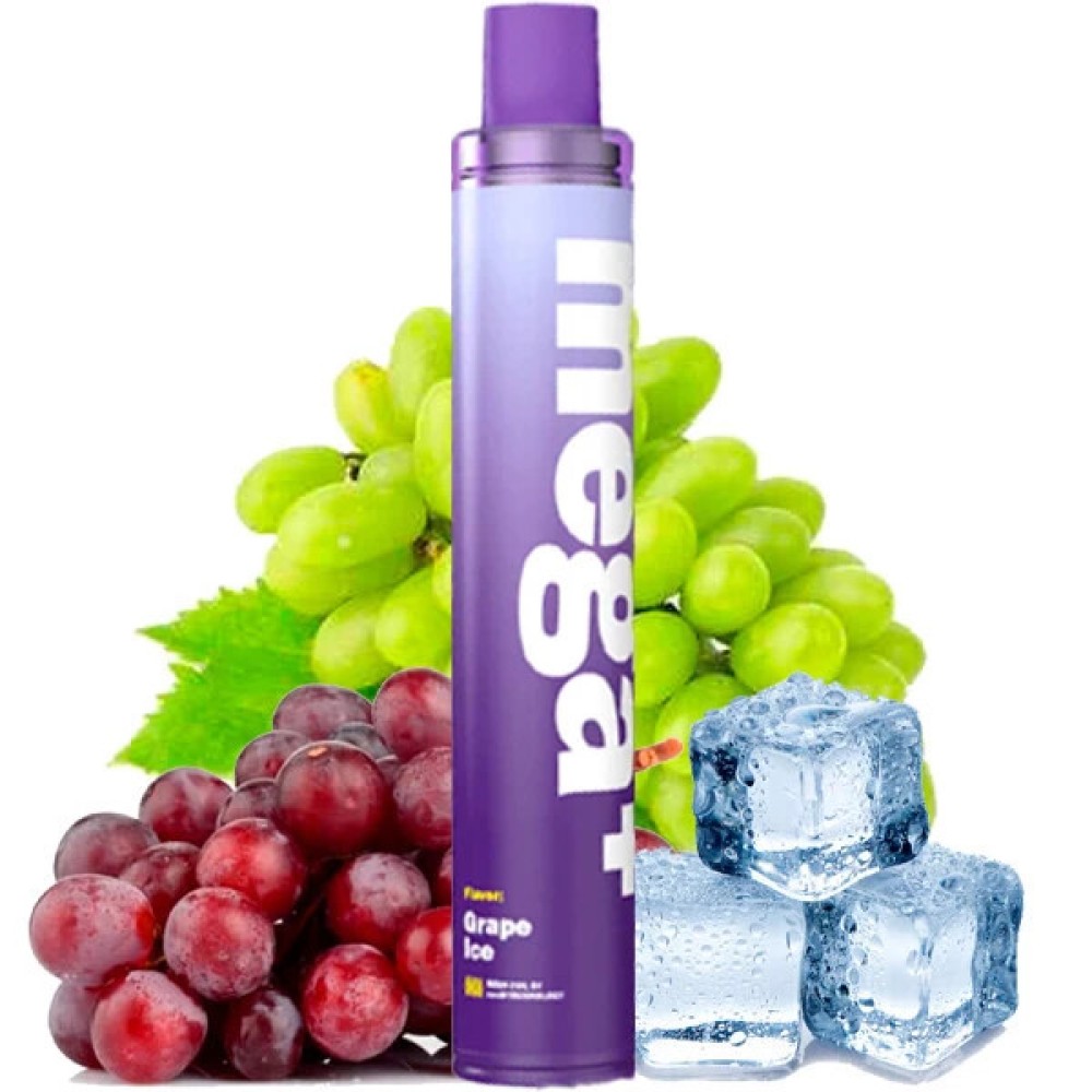 Jednorazowy papieros elektroniczny Wotofo Mega+ Grape Ice (2500 zaciągnięć)