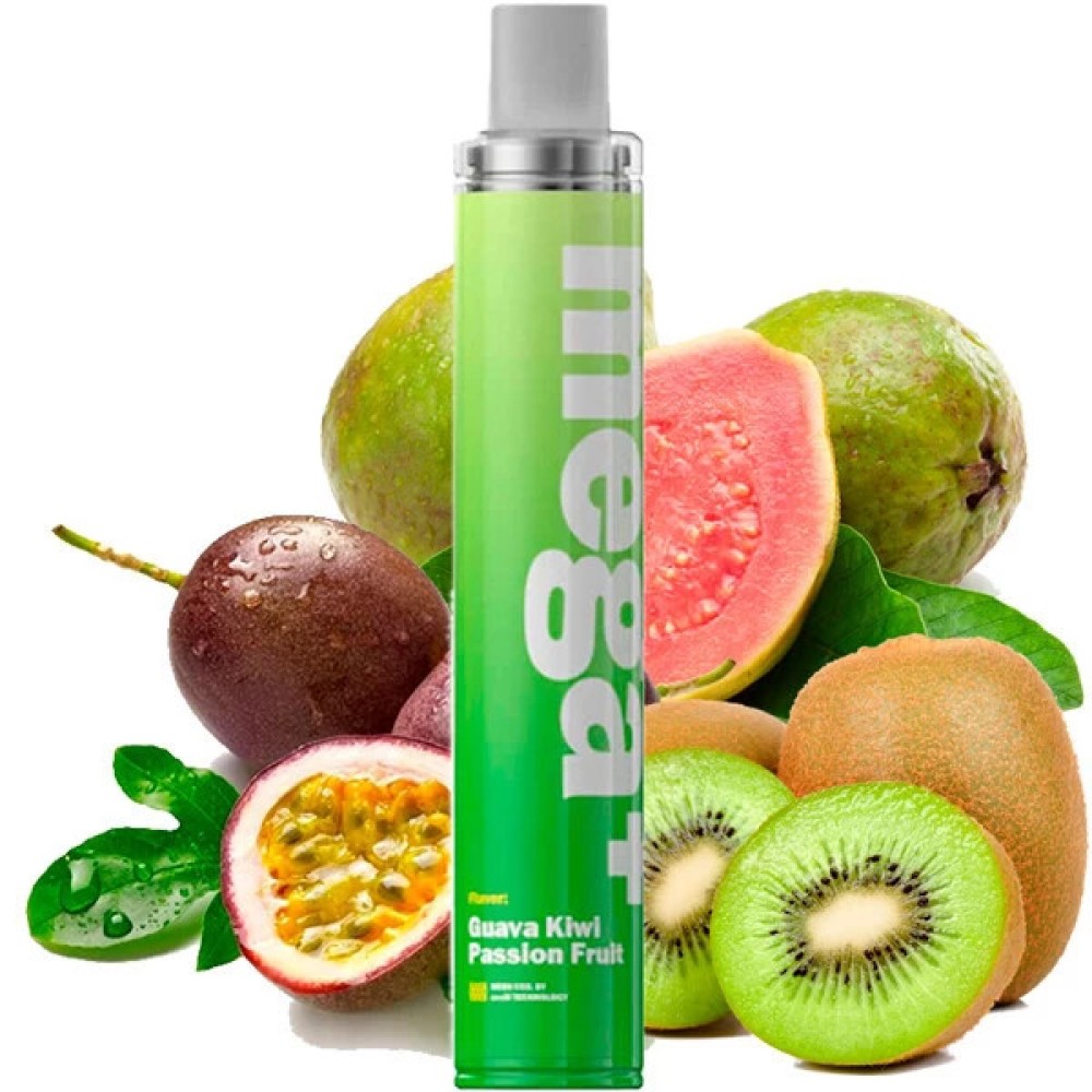 Jednorazowy papieros elektroniczny Wotofo Mega+ Guava Kiwi Passion Fruit (Guava Kiwi Passion Fruit) (2500 zaciągnięć)