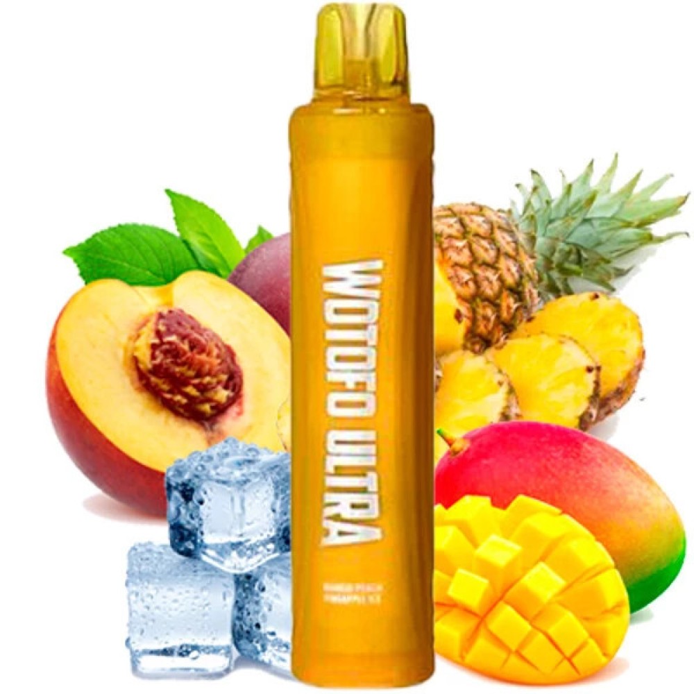 Jednorazowy papieros elektroniczny Wotofo Ultra Mango Peach Pineapple Ice (Mango Peach Pineapple Ice) (3000 zaciągnięć)