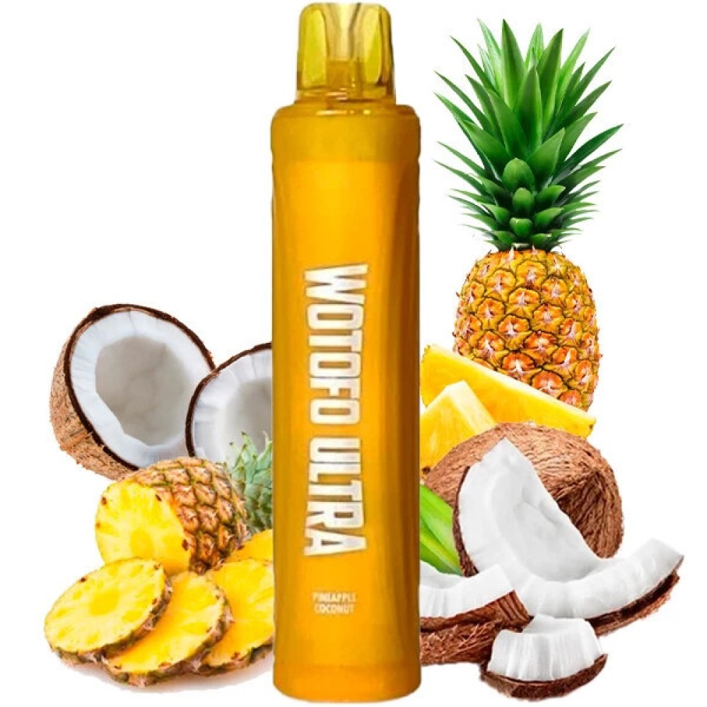 Jednorazowy papieros elektroniczny Wotofo Ultra Pineapple Coconut (Pineapple Coconut) (3000 zaciągnięć)