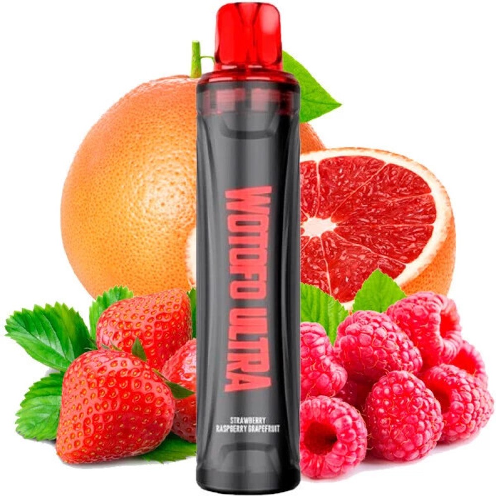 Jednorazowy papieros elektroniczny Wotofo Ultra Strawberry Raspberry Grapefruit (Strawberry Raspberry Grapefruit) (3000 zaciągnięć)