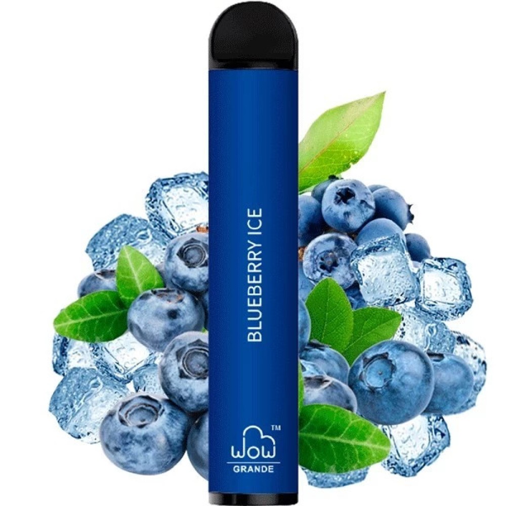 Jednorazowy papieros elektroniczny WOW Grande Blueberry Ice (2500 zaciągnięć)
