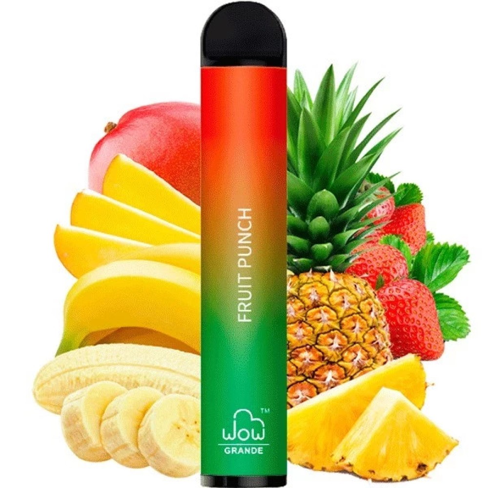 Jednorazowy papieros elektroniczny WOW Grande Fruit Punch (2500 zaciągnięć)