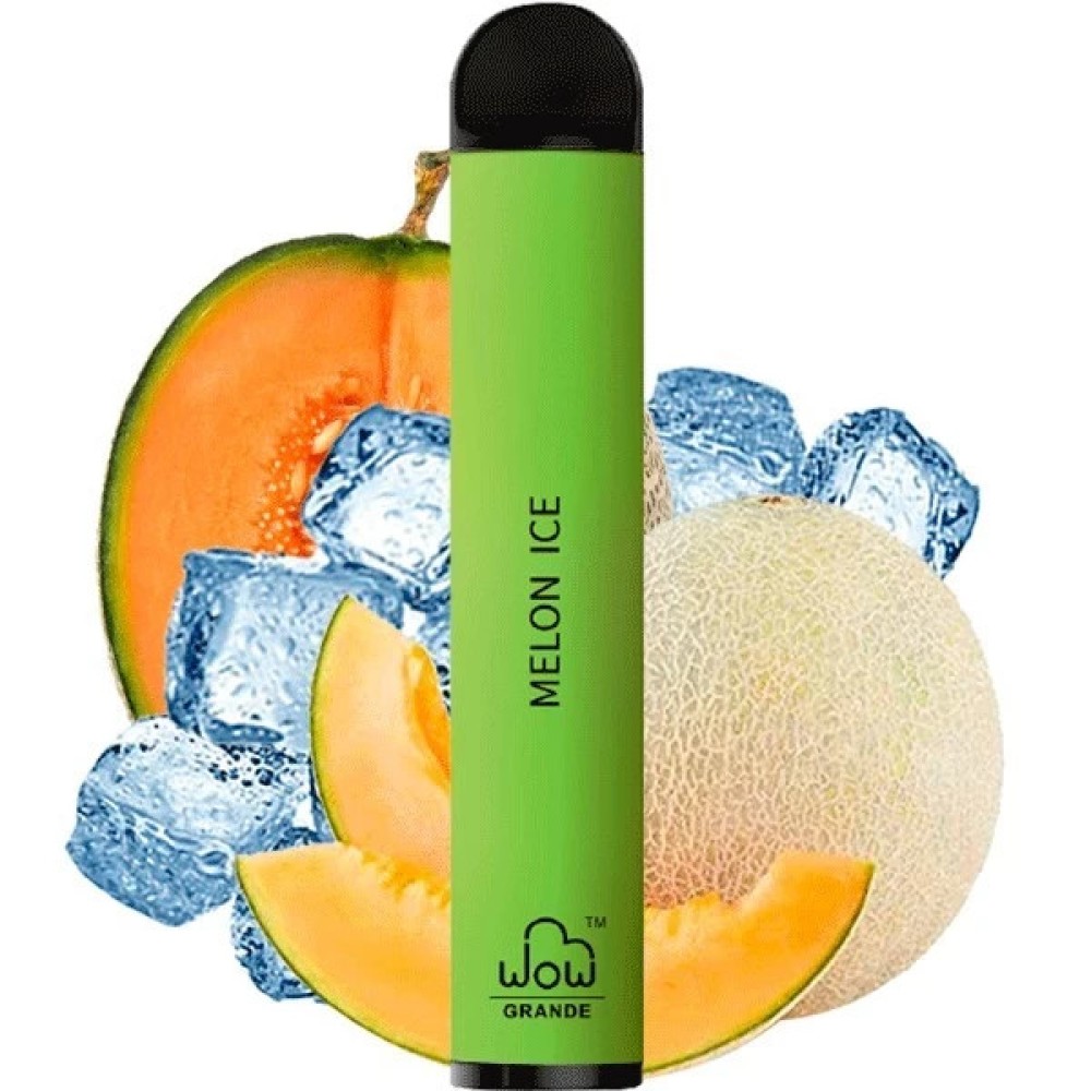 Jednorazowy papieros elektroniczny WOW Grande Melon Ice (2500 zaciągnięć)