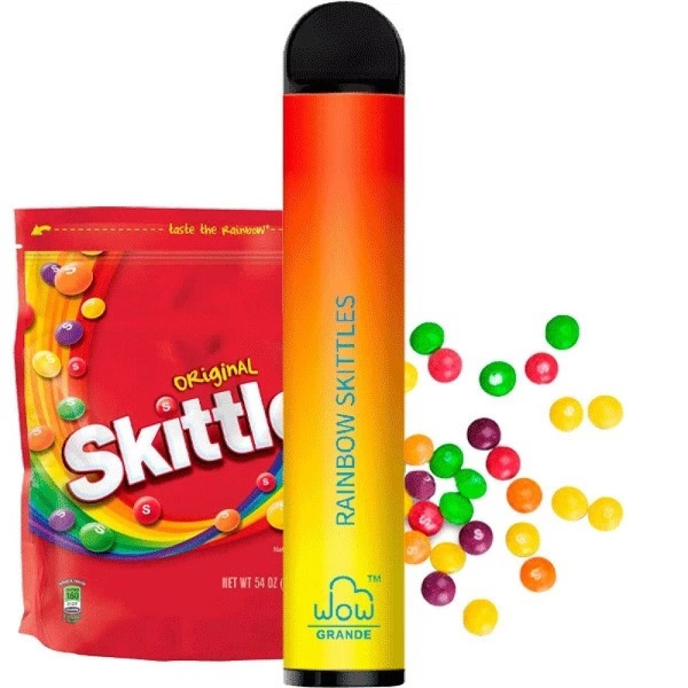 Jednorazowy papieros elektroniczny WOW Grande Rainbow Skittles (Rainbow Skittles) (2500 zaciągnięć)