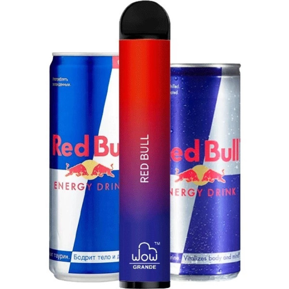 Jednorazowy papieros elektroniczny WOW Grande Red Bull (2500 zaciągnięć)