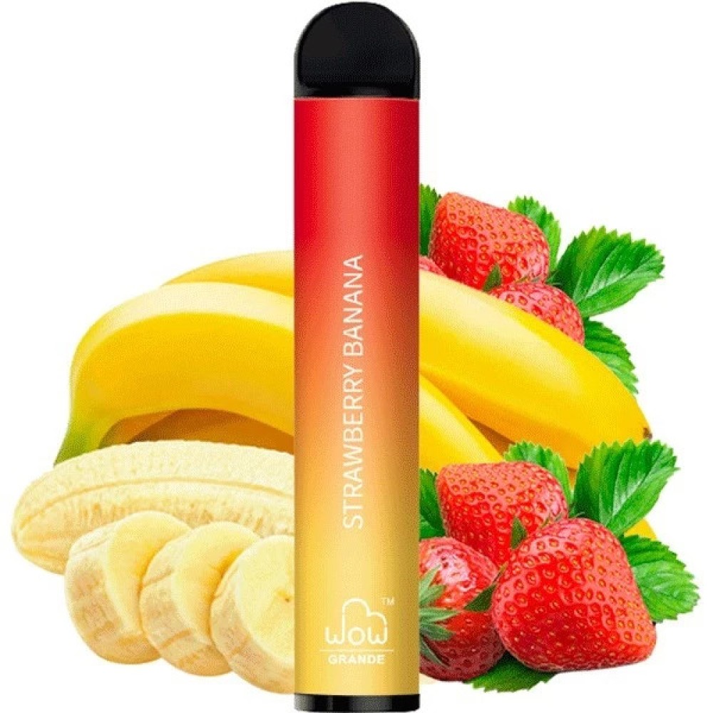 Jednorazowy papieros elektroniczny WOW Grande Strawberry Banana (Strawberry Banana) (2500 zaciągnięć)