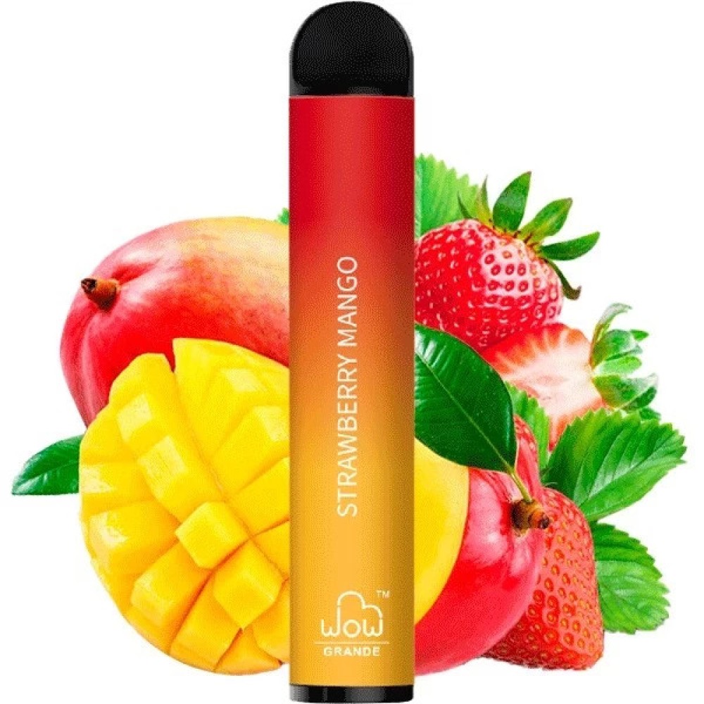 Jednorazowy papieros elektroniczny WOW Grande Strawberry Mango (Strawberry Mango) (2500 zaciągnięć)
